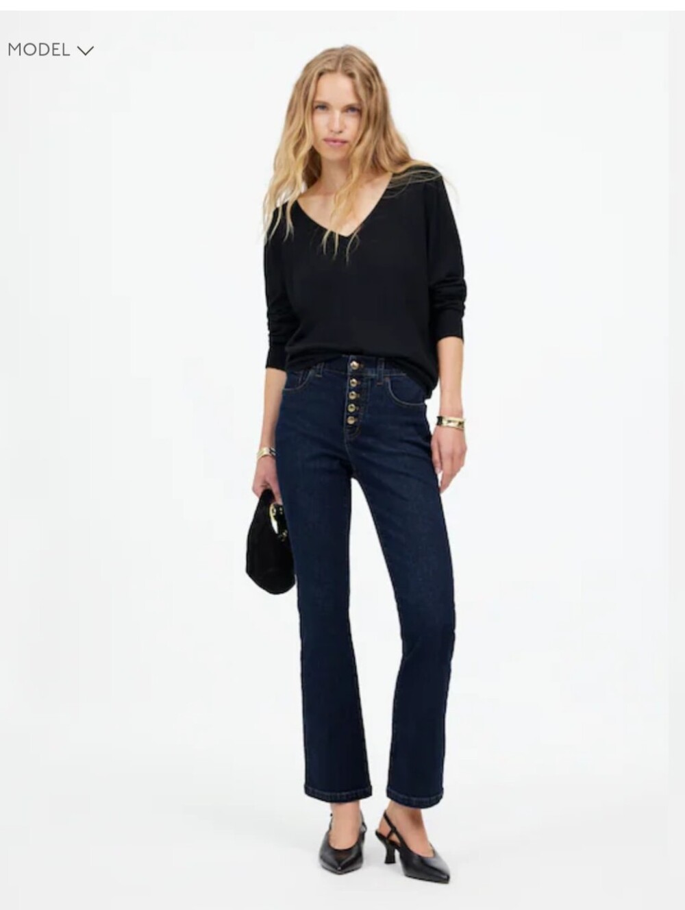 Madewell Mid-rise Kick Out Jean in Dark Indigo